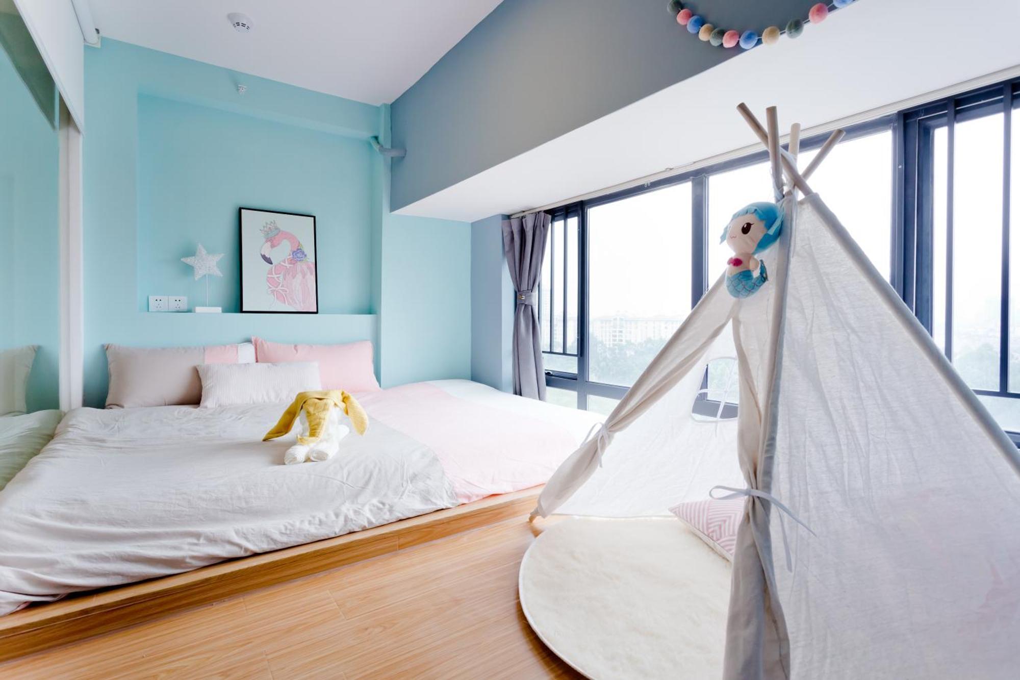 Lavendar Duplex Apartment Guangzhou Exteriör bild